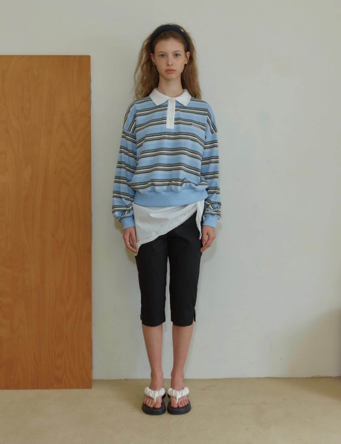 아노에틱 코튼캔디 스웻셔츠 블루 상품이미지2