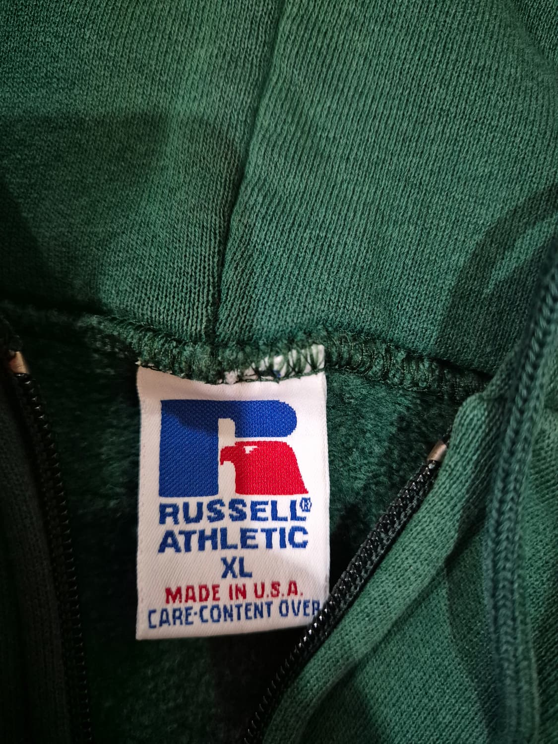 러셀 후드집업 그린 메이드인 usa 상품이미지3