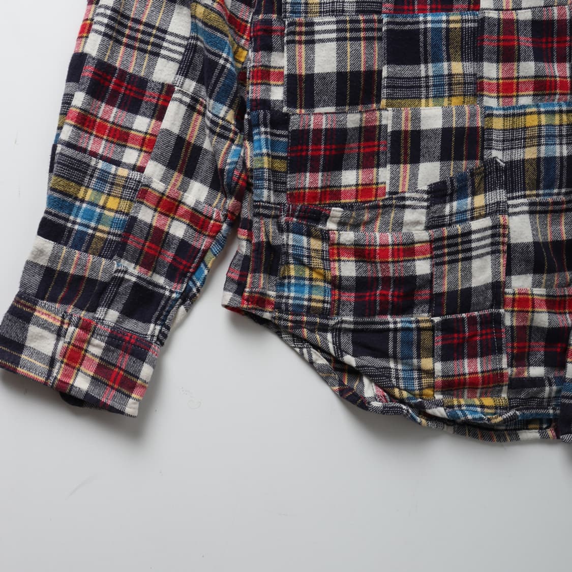 STUSSY Patchwork Check Hooded Shirt 상품이미지6