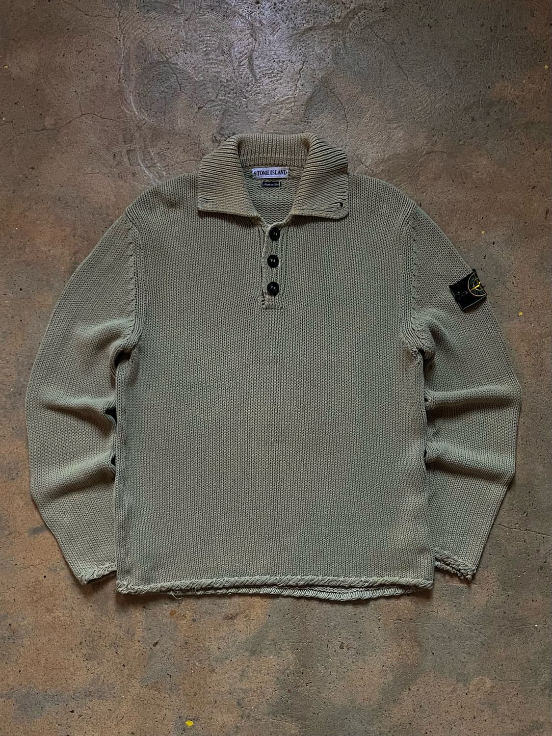 98SS 스톤아일랜드 버튼 업 니트 아카이브 상품이미지2