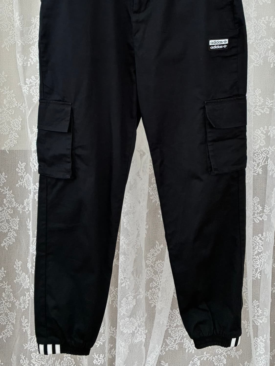 M) 아디다스 카고 조거 팬츠 블랙 상품이미지3