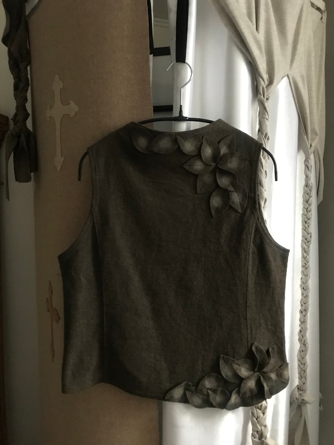 vintage wool pattern sleeveless 상품이미지7