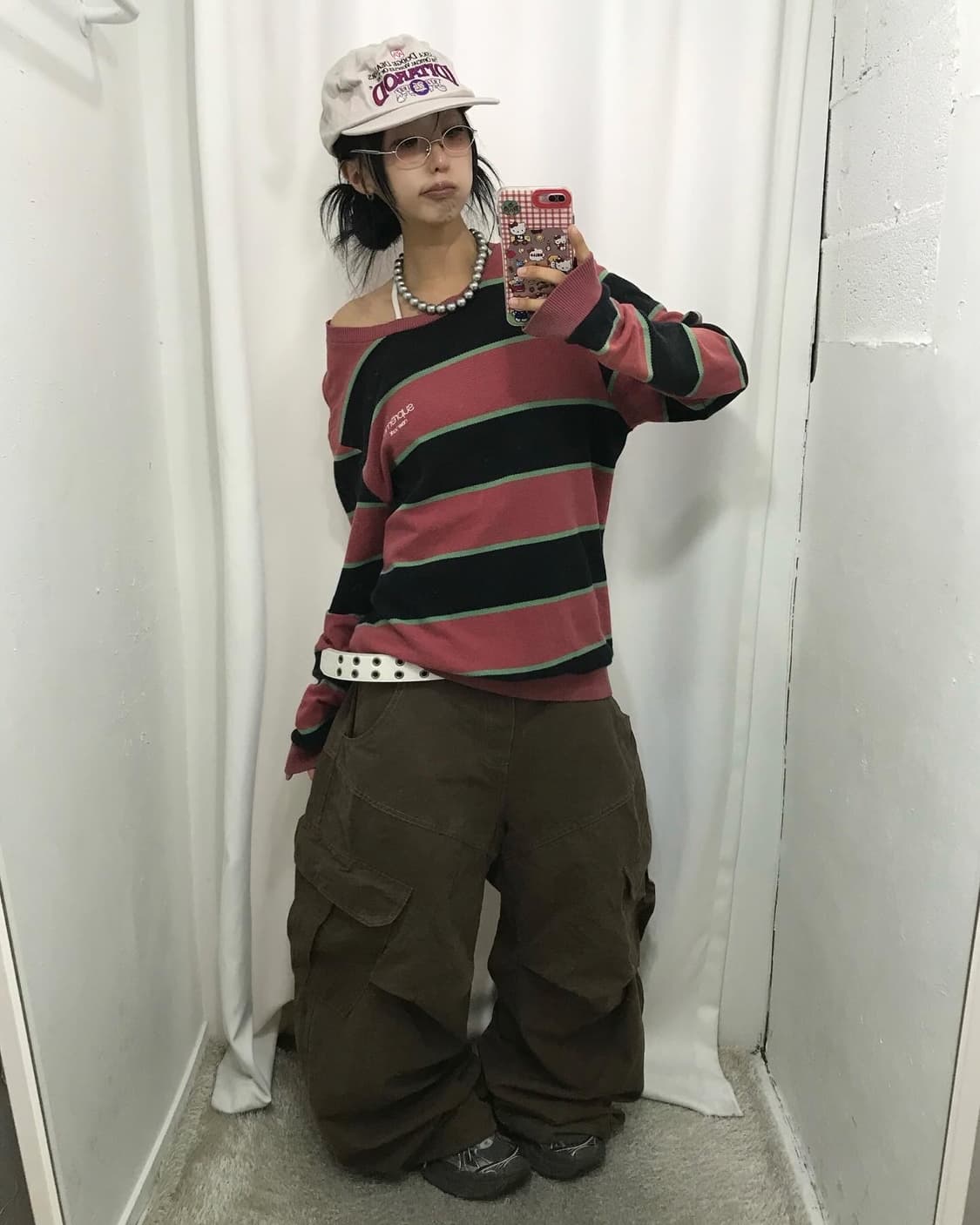 Supreme Stripe Twill Crewneck 상품이미지2