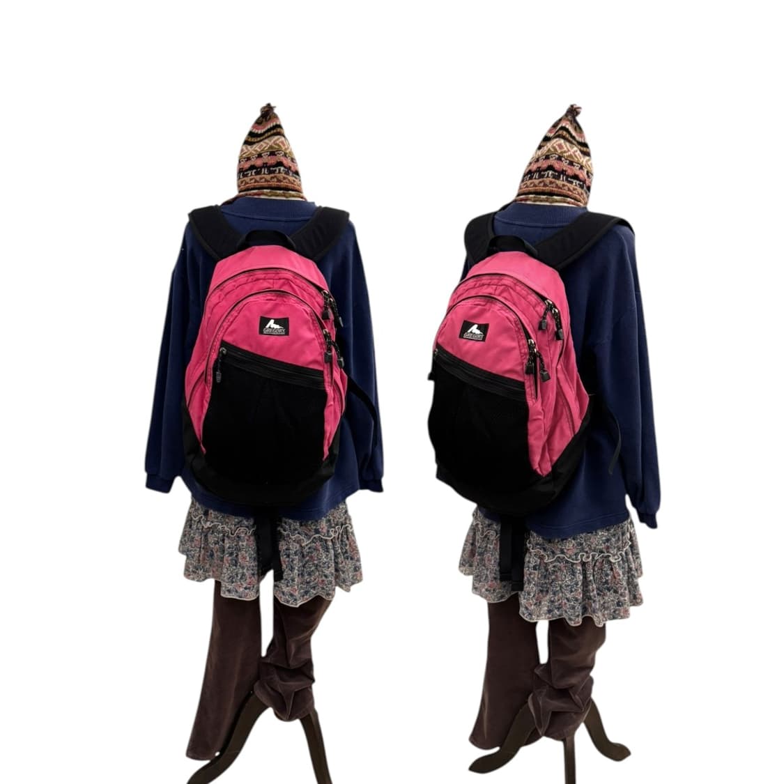 그레고리 90s 백팩 핑크/블랙 상품이미지8