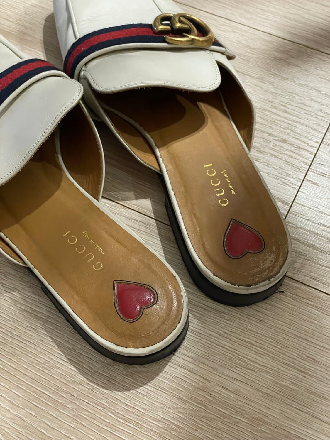 구찌 마몽 뮬 화이트 38.5 상품이미지2