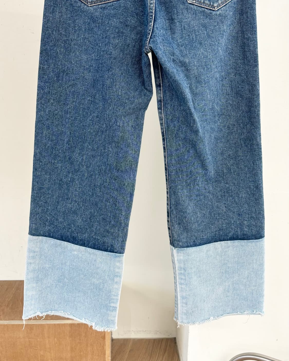 사이먼 밀러 투톤 하이 웨이스트 와이드 레그 진 상품이미지6