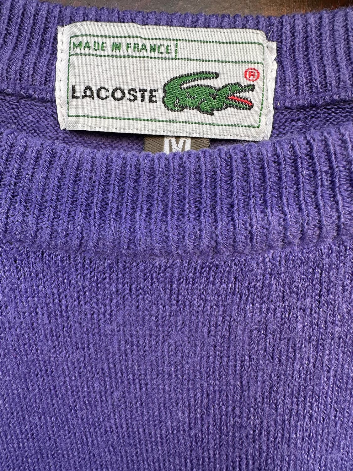  Made in France Lacoste Deep Purple Knit 상품이미지5