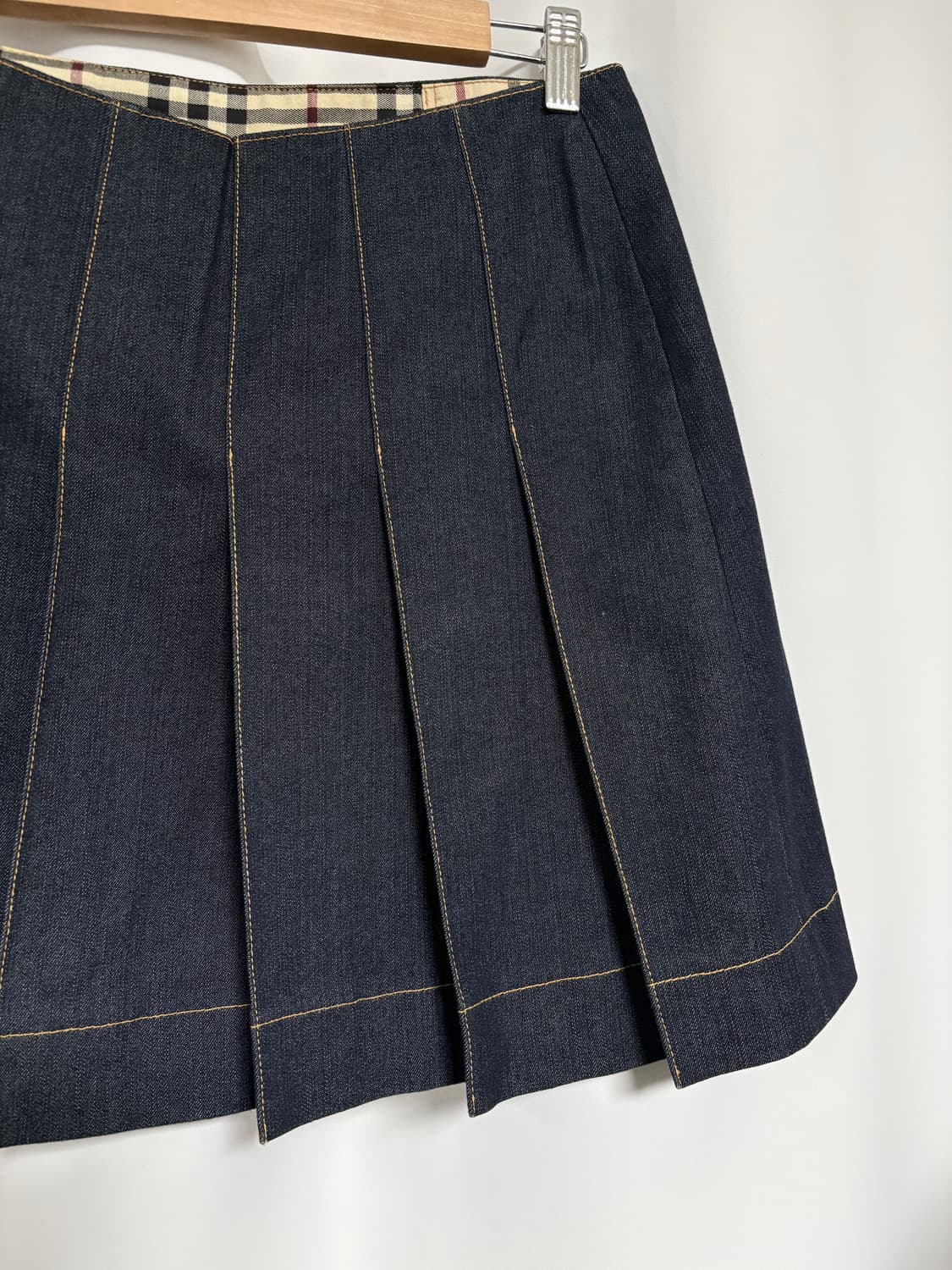 denim pleats wrap skirt 상품이미지9