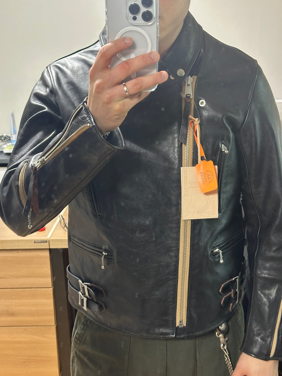 Berg river 버그리버 391 말가죽 라이더 자켓 상품이미지7