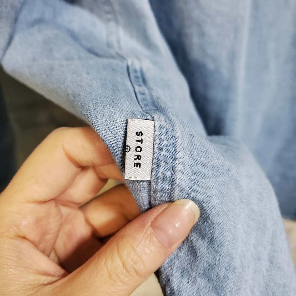 라퍼지스토어 오버핏 데님 셔츠  상품이미지4