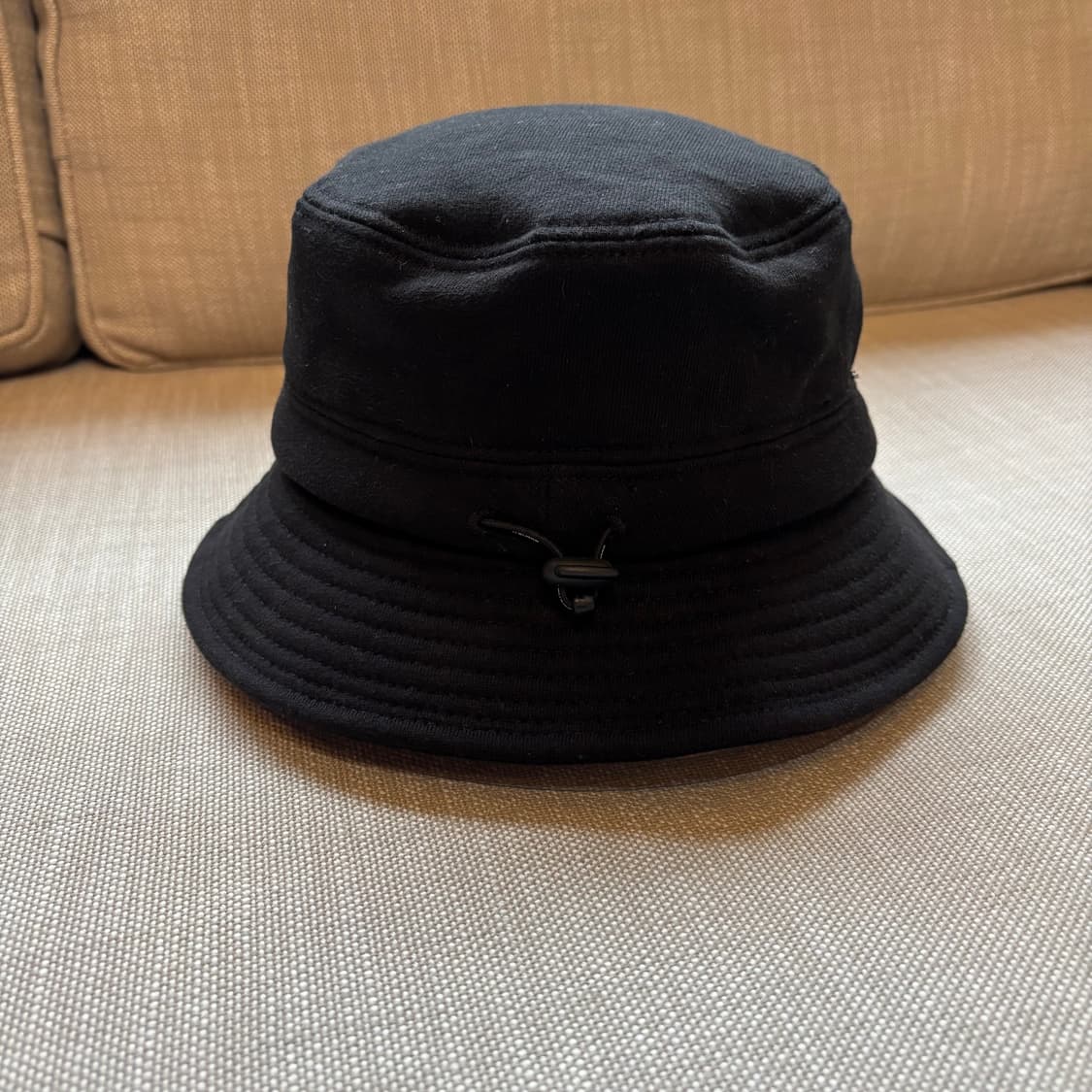 버킷(BUCKET) 블랙 속기모 코튼 로고 버킷햇 (남여공용) 상품이미지5