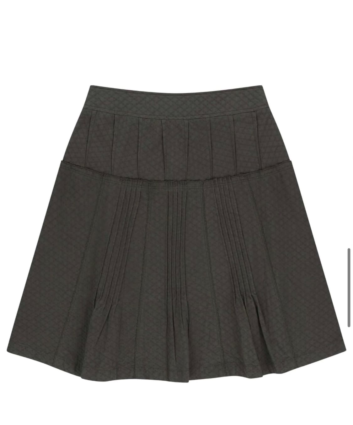 코이세이오 플라워 핀턱 스커트 차콜 0사이즈 상품이미지2