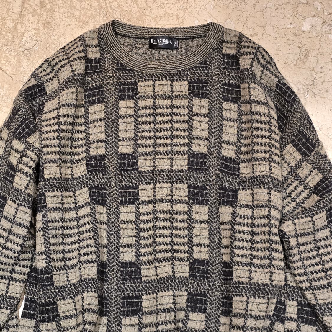 80s Nicole St Gilles 크루넥 스웨터 Made  Italy 상품이미지2
