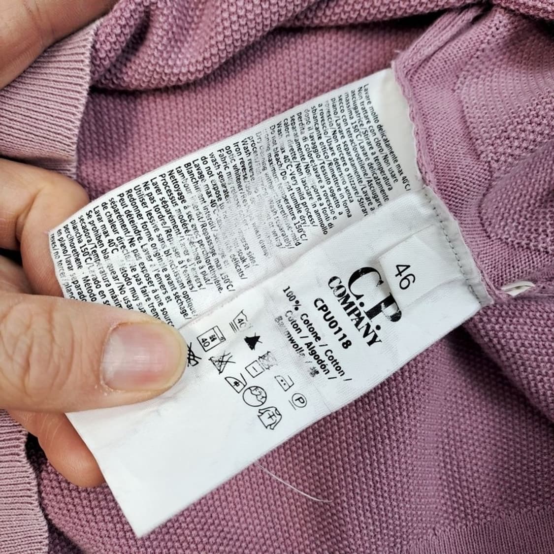 CP컴퍼니 사이드패치 타이핑 코튼니트 상품이미지8