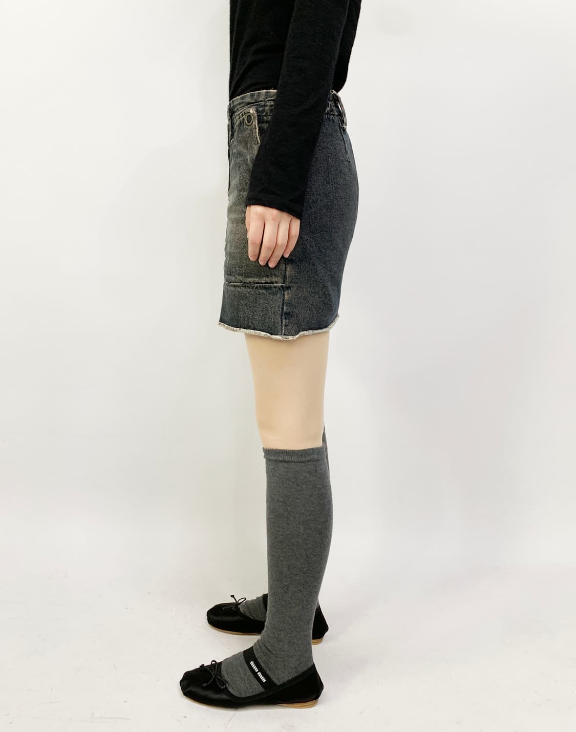 메종 마르지엘라 mm6 데님 미니스커트 상품이미지3