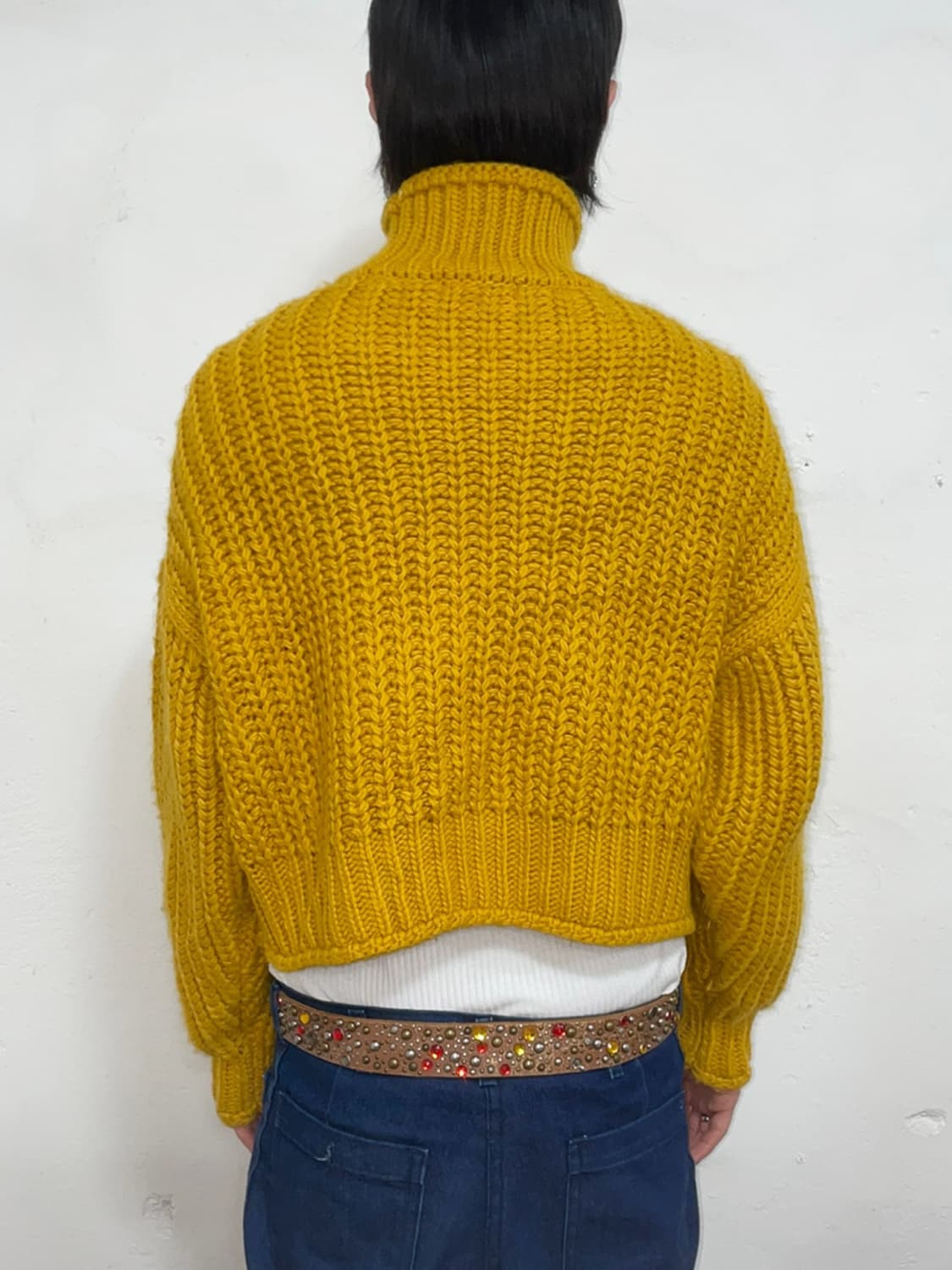 Yellow cropped turtleneck 상품이미지4
