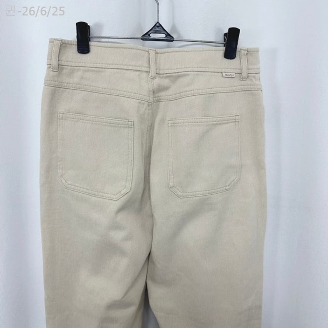 써스데이아일랜드 여자 와이드 면100% 면바지 65 (S) 상품이미지8