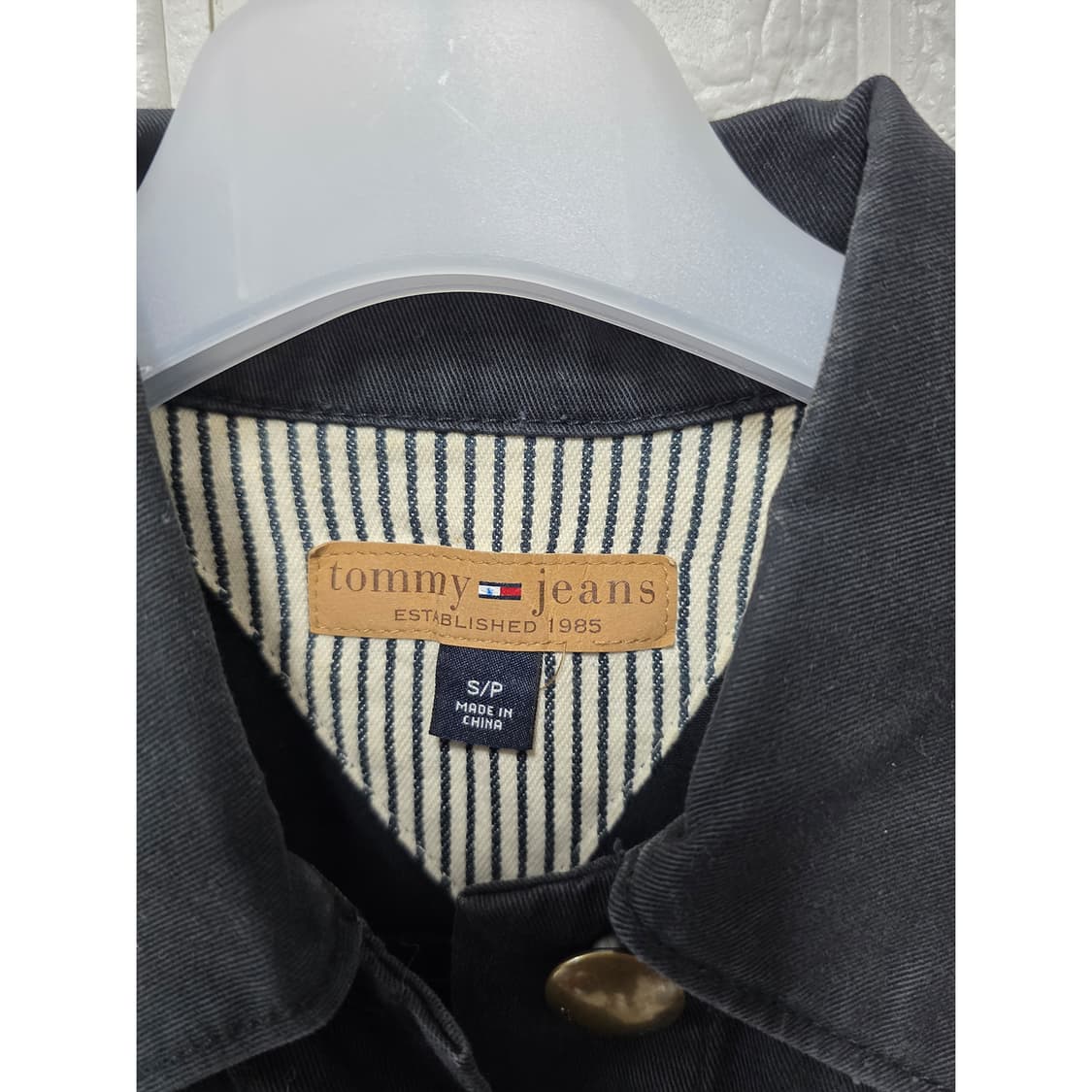 택포) S 타미힐피거 블랙 데님 흑청 자켓 상품이미지2