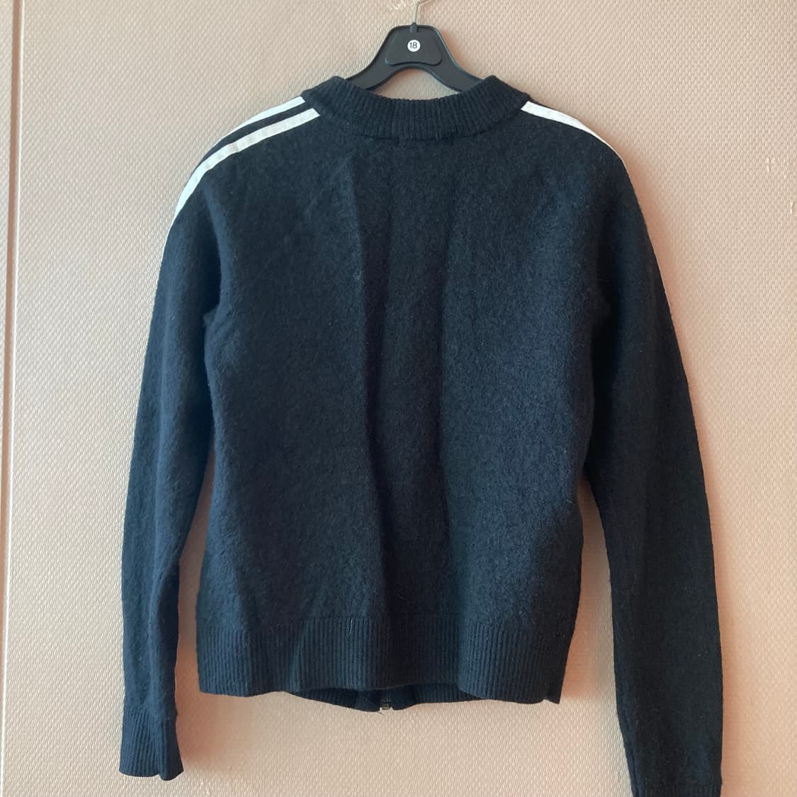 아디다스 블랙 니트 집업 상품이미지5