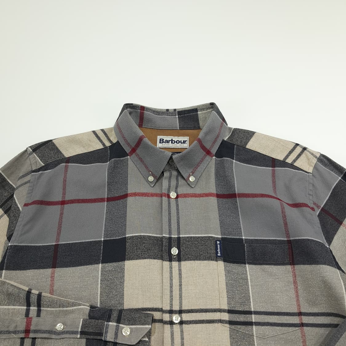 CN953 XL 바버 클래식 타탄체크 플란넬 긴팔 셔츠 남방 상품이미지3
