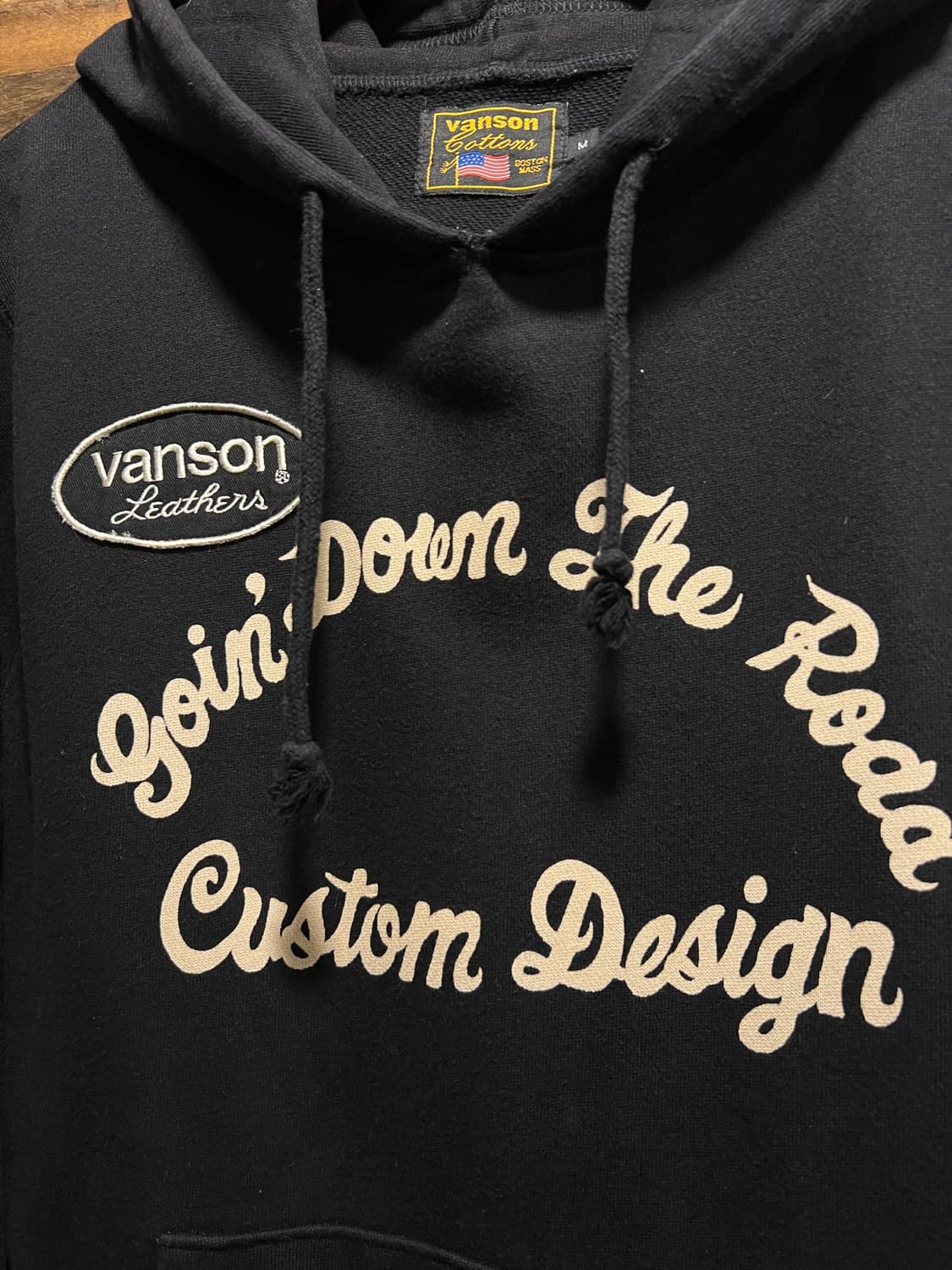 [M]VANSON 벤슨 모터사이클 후드 티셔츠 상품이미지4