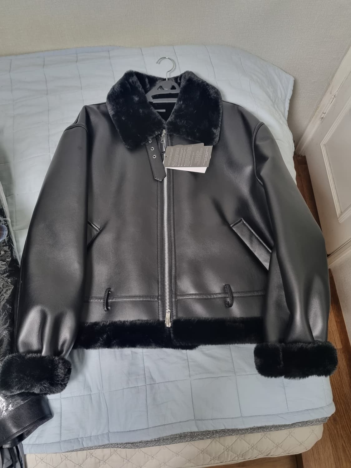 깡x론트 비건레더 무스탕 XL 상품이미지1