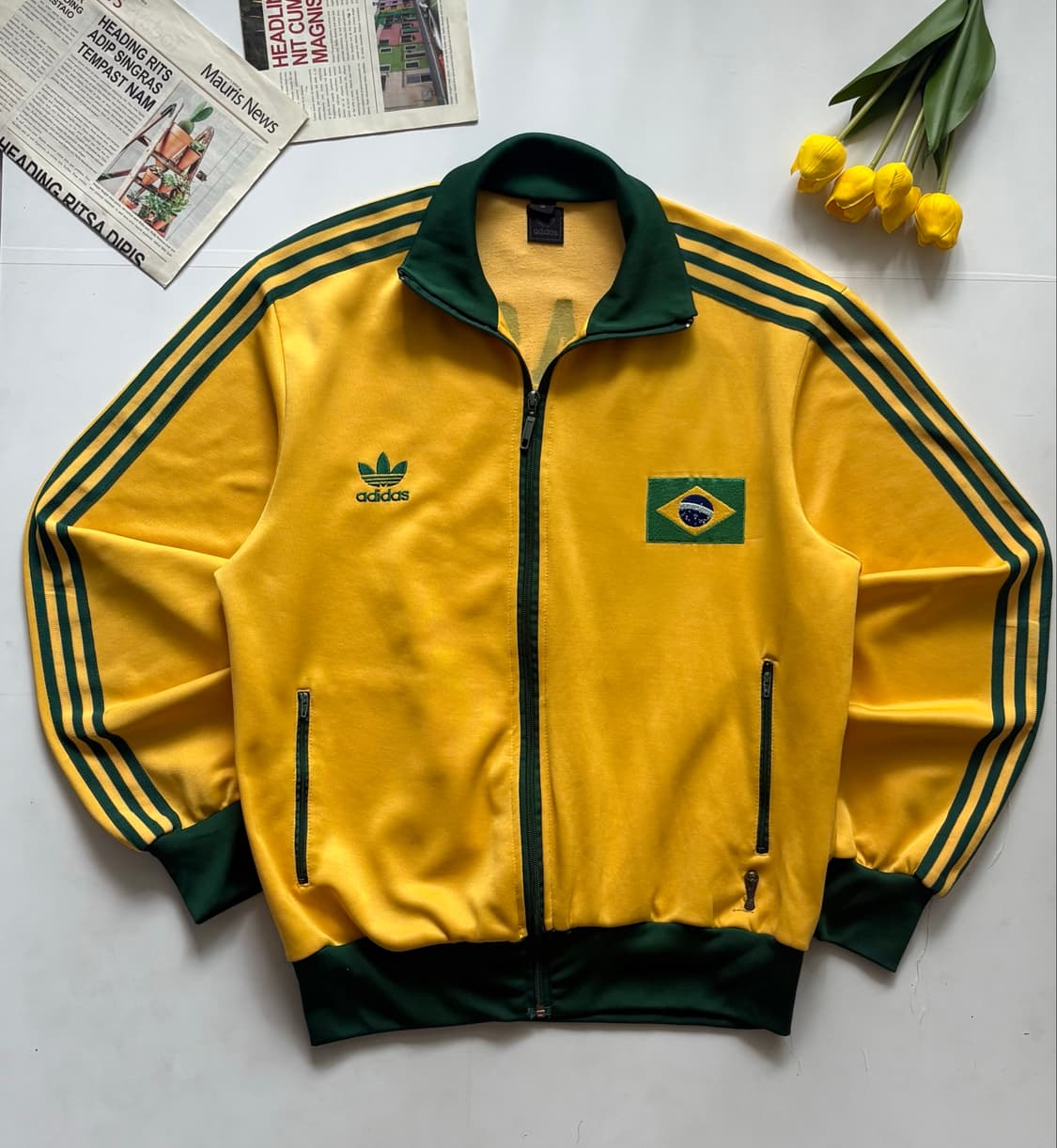 adidas 아디다스 빈티지 브라질 국가대표 트랙탑 져지  상품이미지2