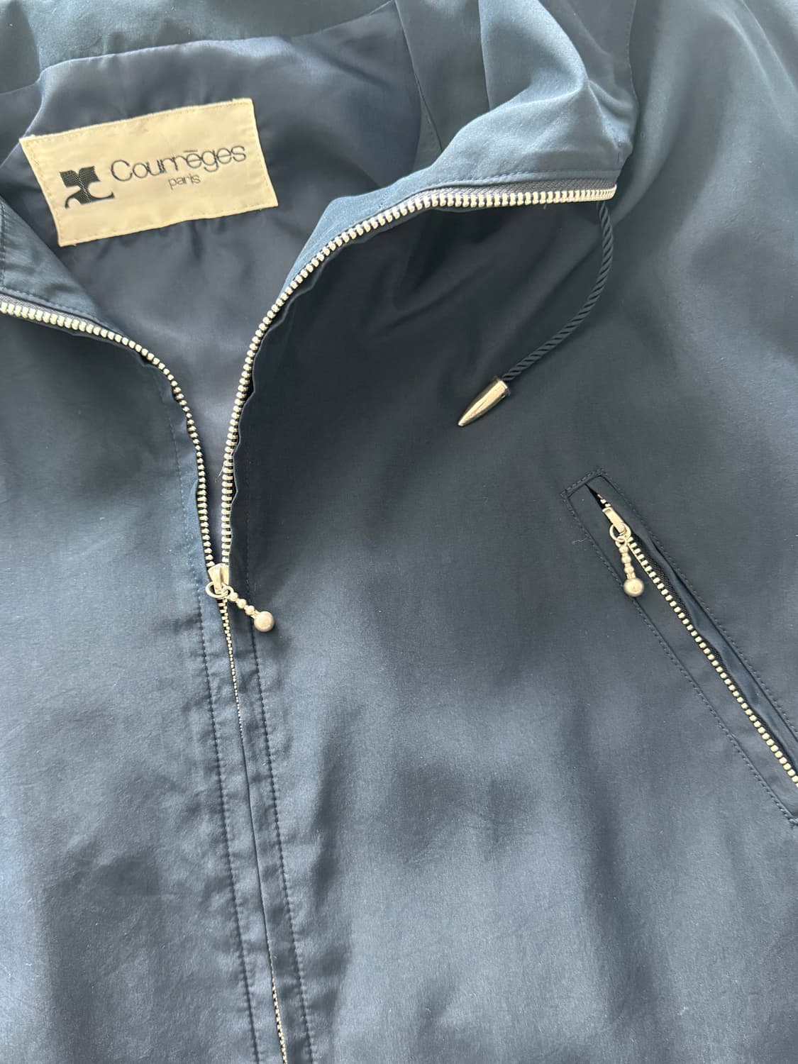 꾸레쥬 네이비 바람막이 자켓 점퍼 상품이미지4