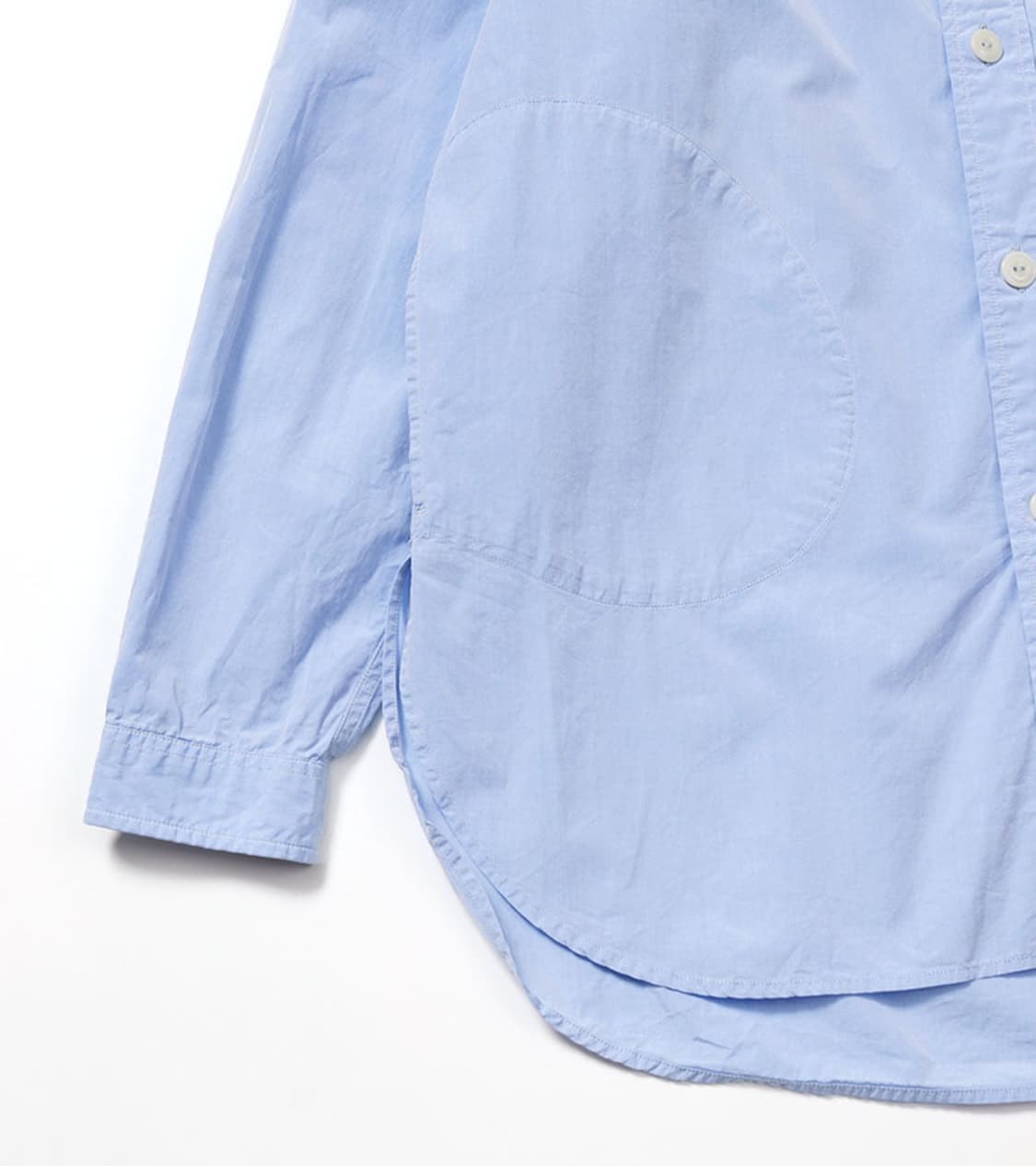DANTON - POPLIN BAND COLLAR SHIRT 상품이미지5