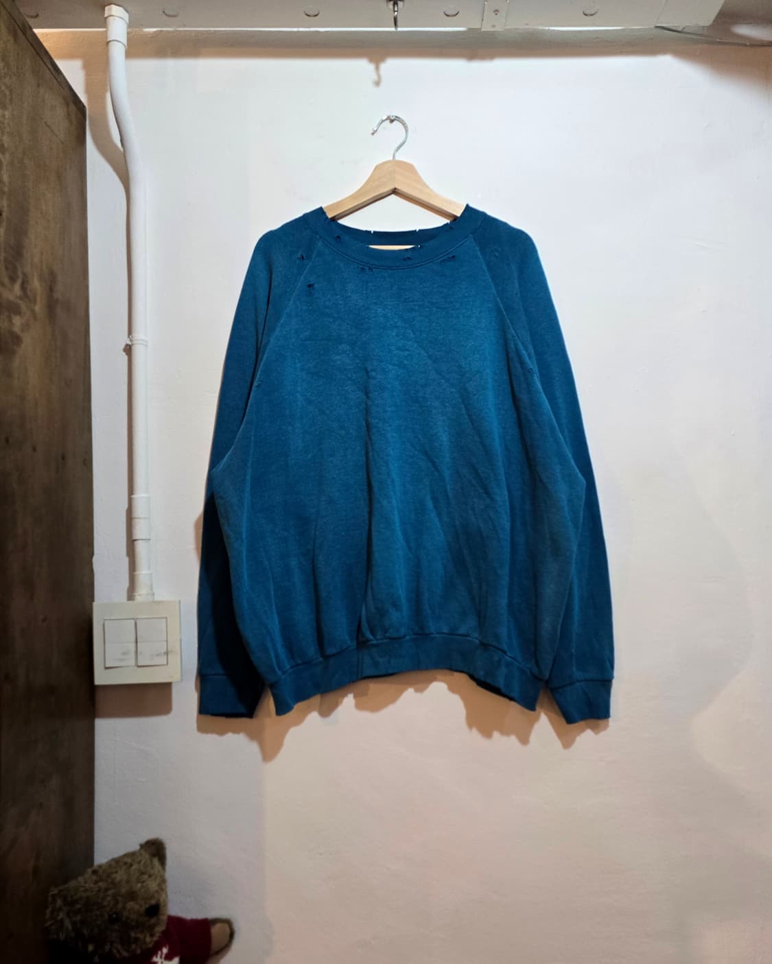 Fruit of The Loom Distressed Blank 스웻 셔츠 상품이미지1