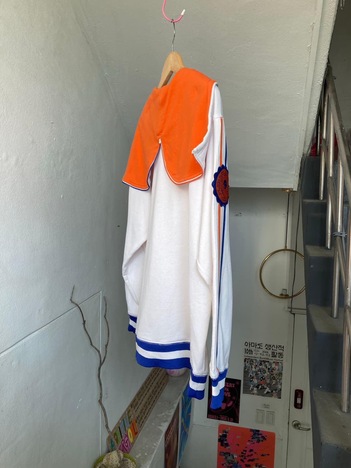 나이키 NIKE 오렌지 지퍼 디테일 후드집업 상품이미지8