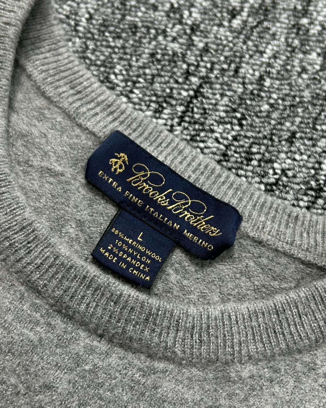 브룩스 브라더스 메리노 울 그레이 니트  상품이미지6
