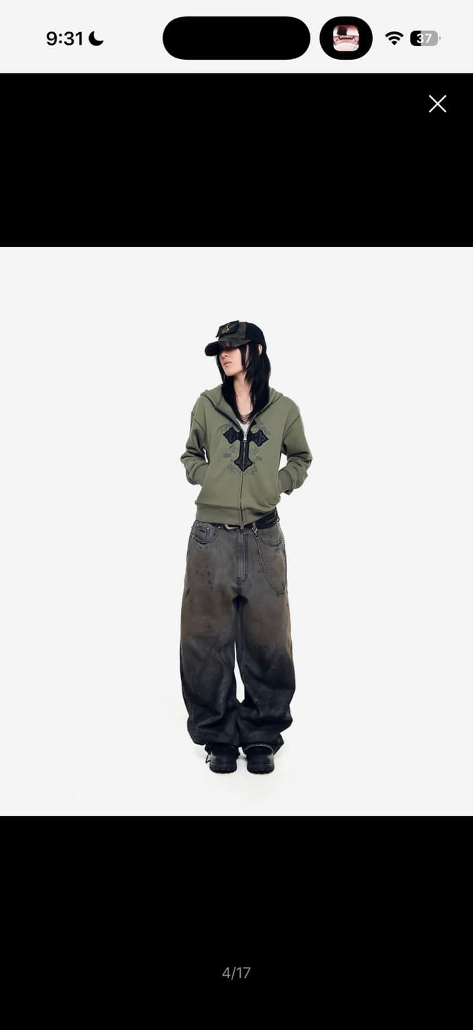 AAKAM 후드집업 (카키) 사이즈2  상품이미지2