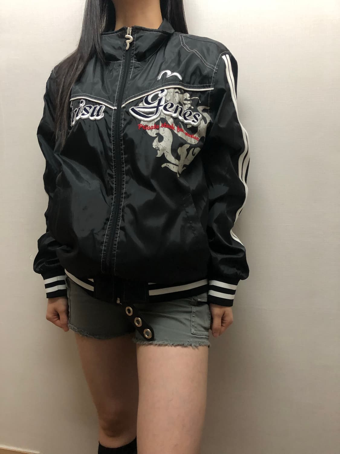 빈티지 에비수 블랙 펑크 자켓 상품이미지2