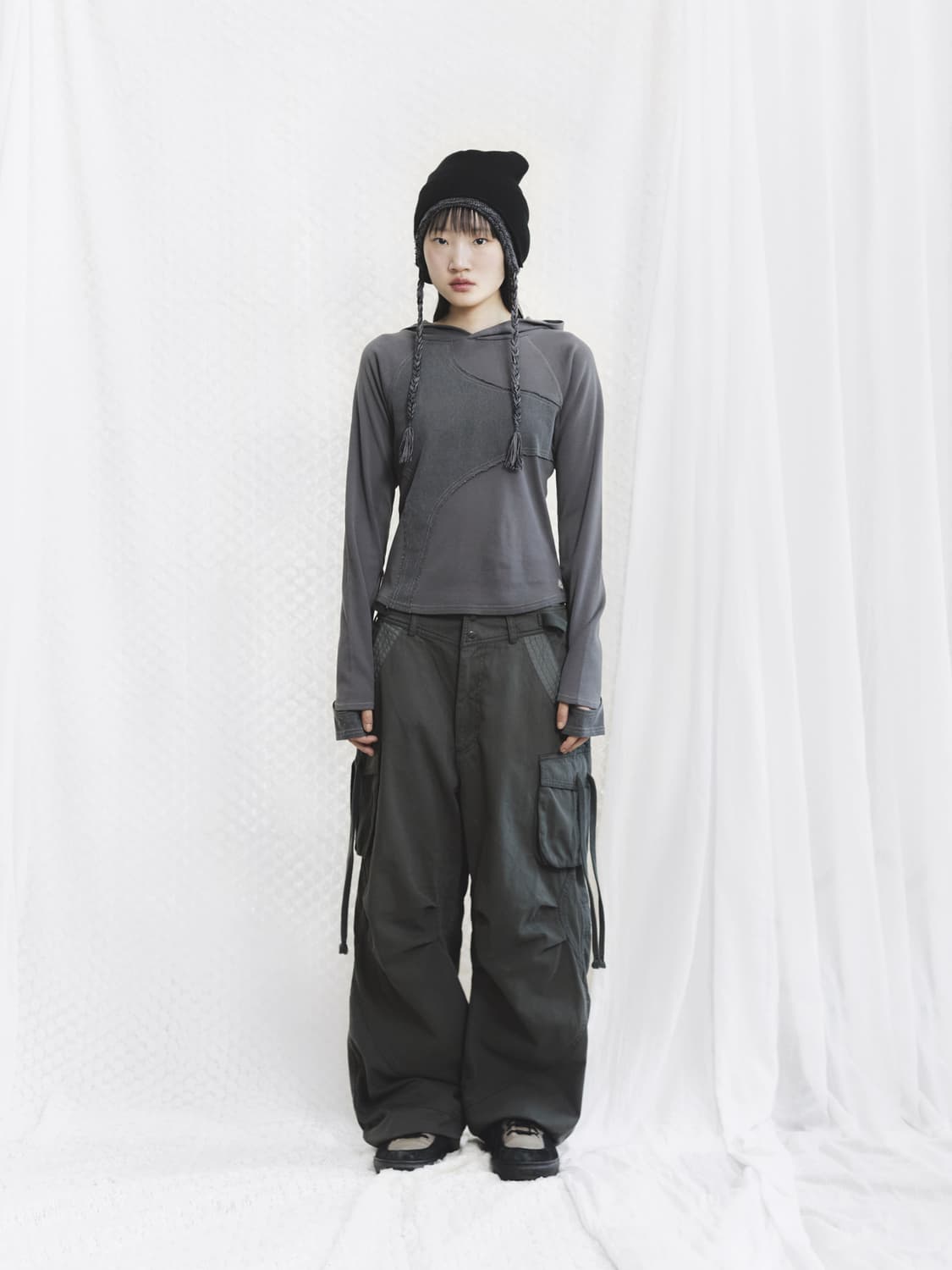 SUU WASHED POCKET PANTS-ASH KHAKI 1 상품이미지3