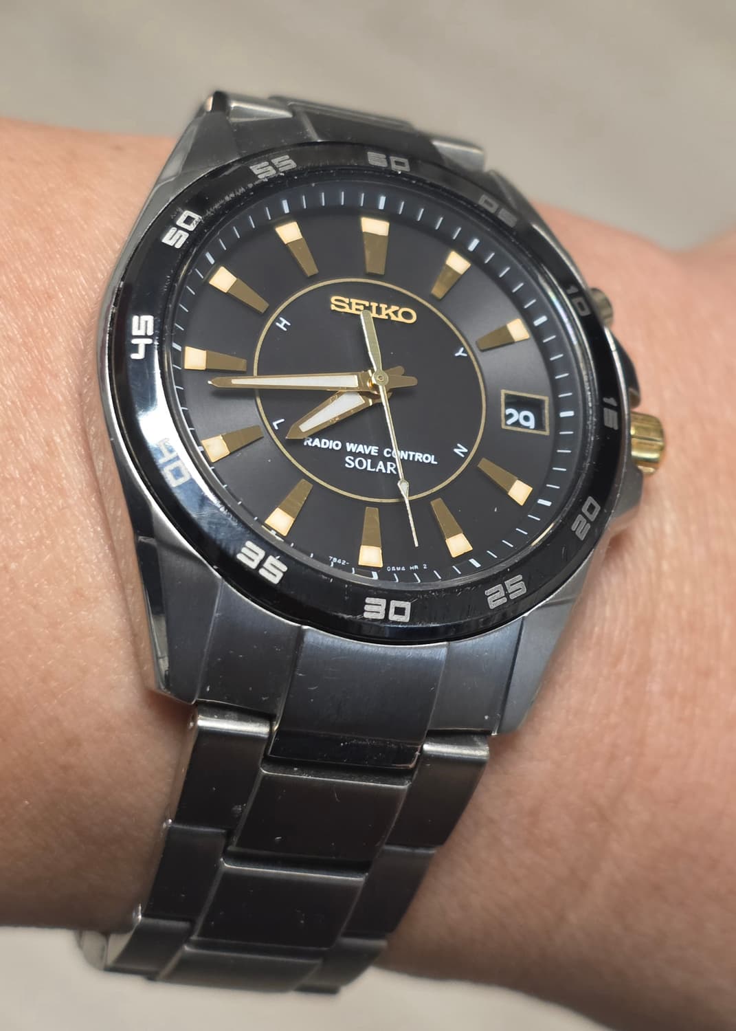 세이코 태양광 라디오 전파수신 7B42-0AH0 시계 상품이미지5