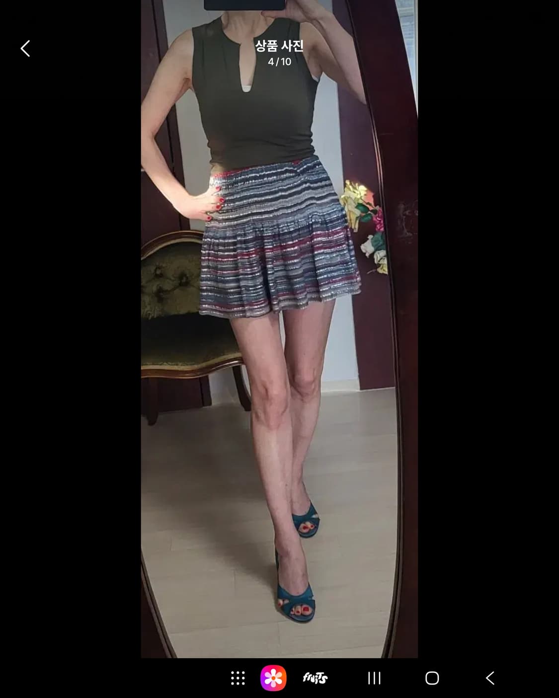 프랑스 모르간 카키 모달 셔츠  상품이미지4