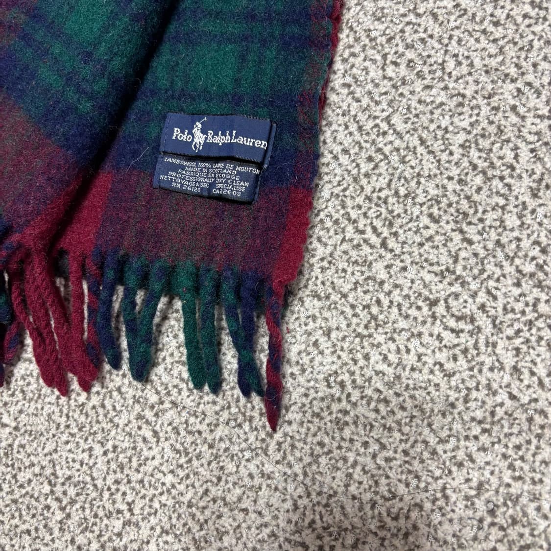 [택포,램스울100] 폴로 랄프로렌 이태리 머플러 목도리 [A+] 상품이미지3