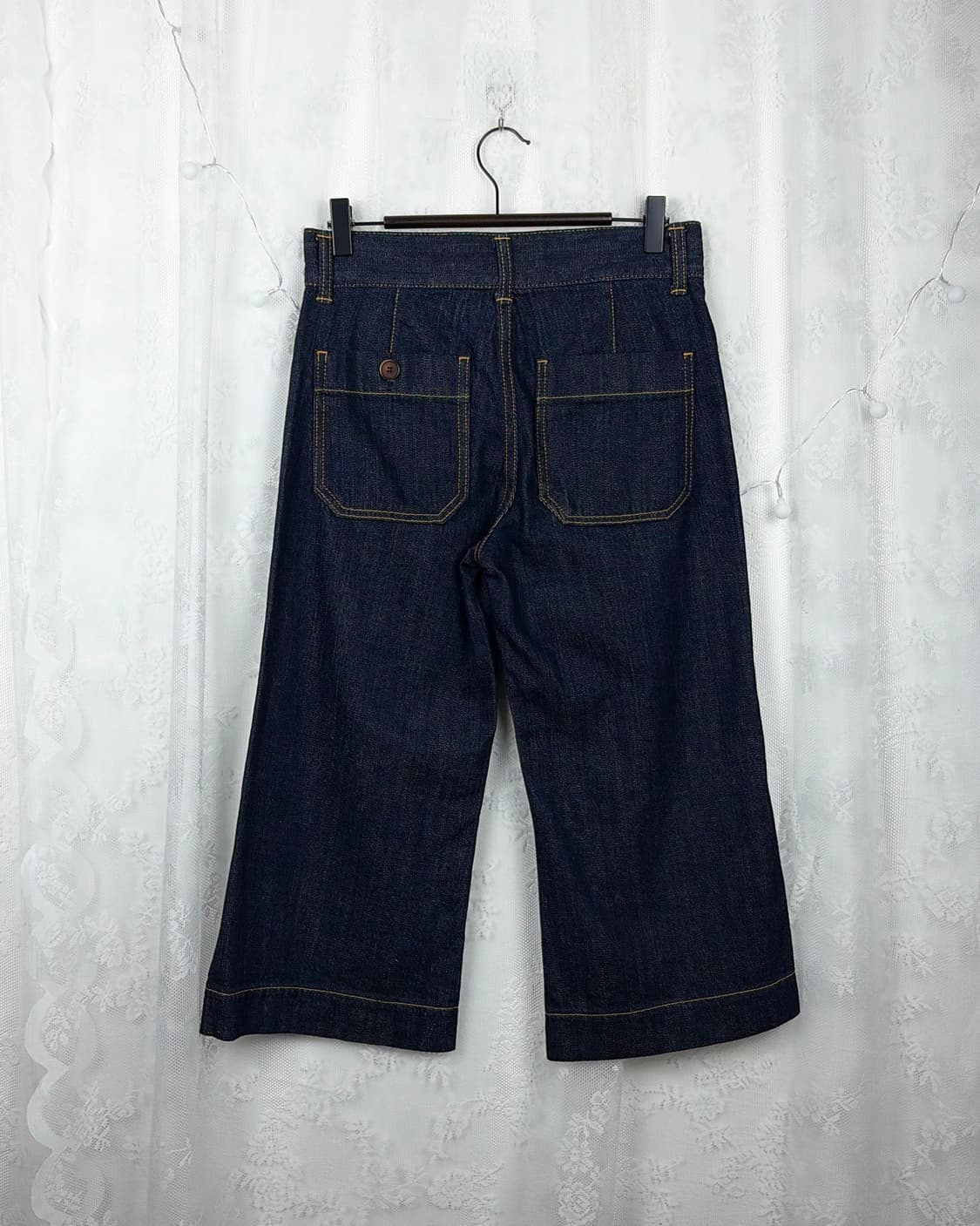 DEEP BLUE denim Capri pants 상품이미지6