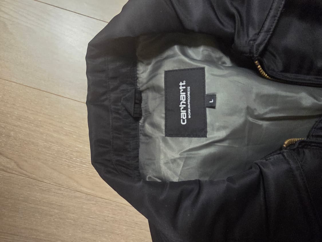 칼하트 올텐 봄버 자켓 블랙 L 상품이미지2
