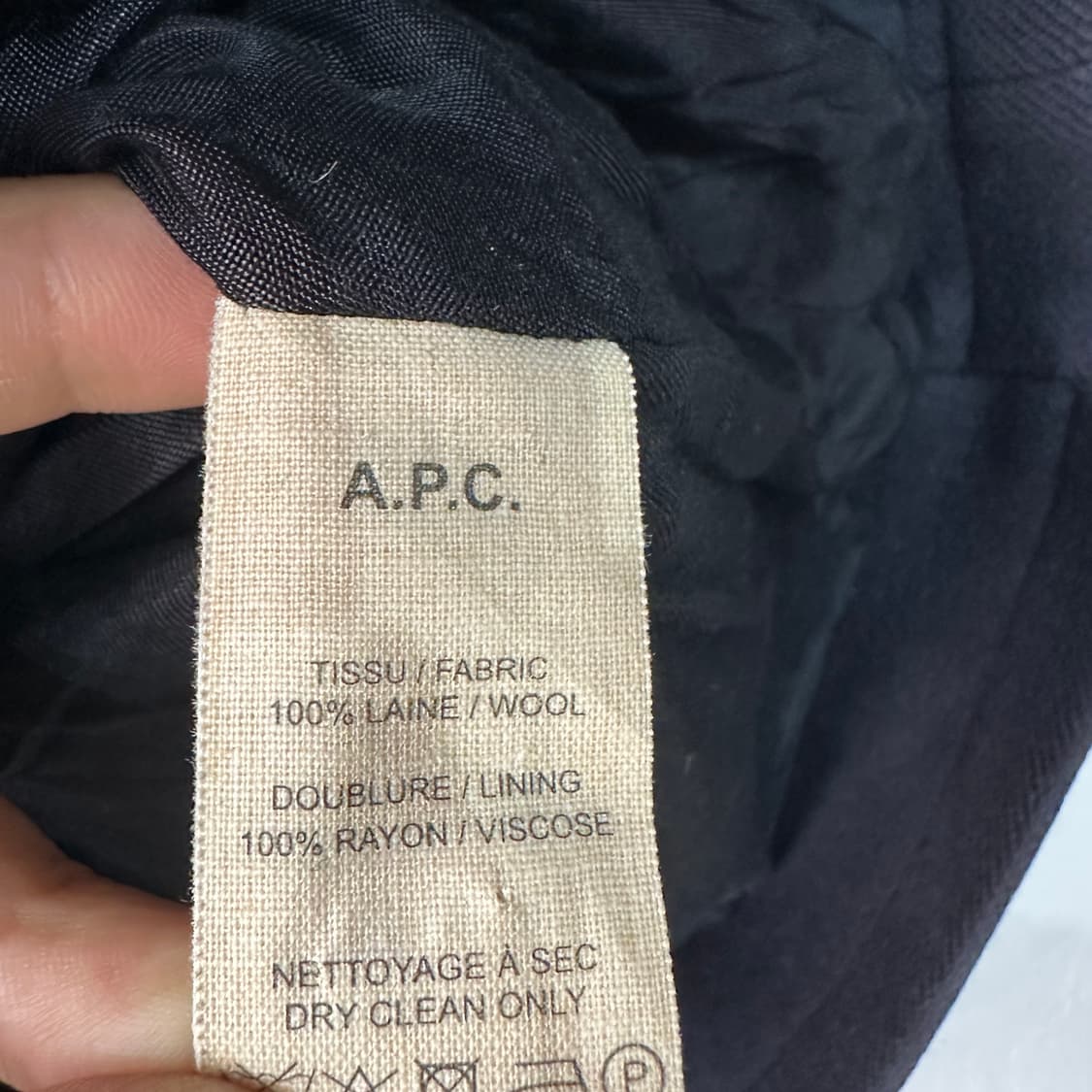 APC 아페쎄 양털카라 자켓 90 상품이미지4