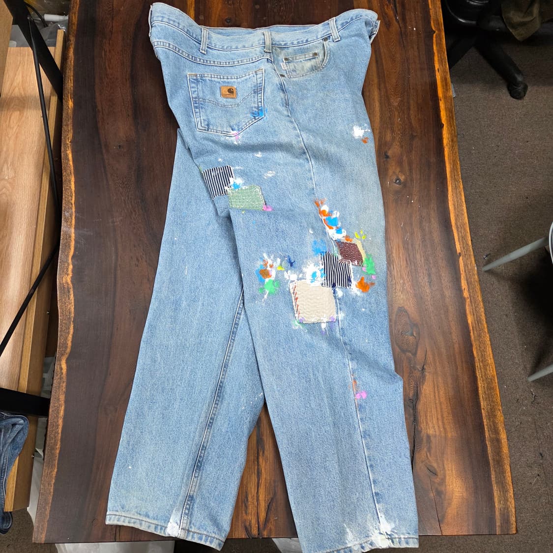 S.O/핸드페인팅, 패치워크 커스텀팬츠 상품이미지8