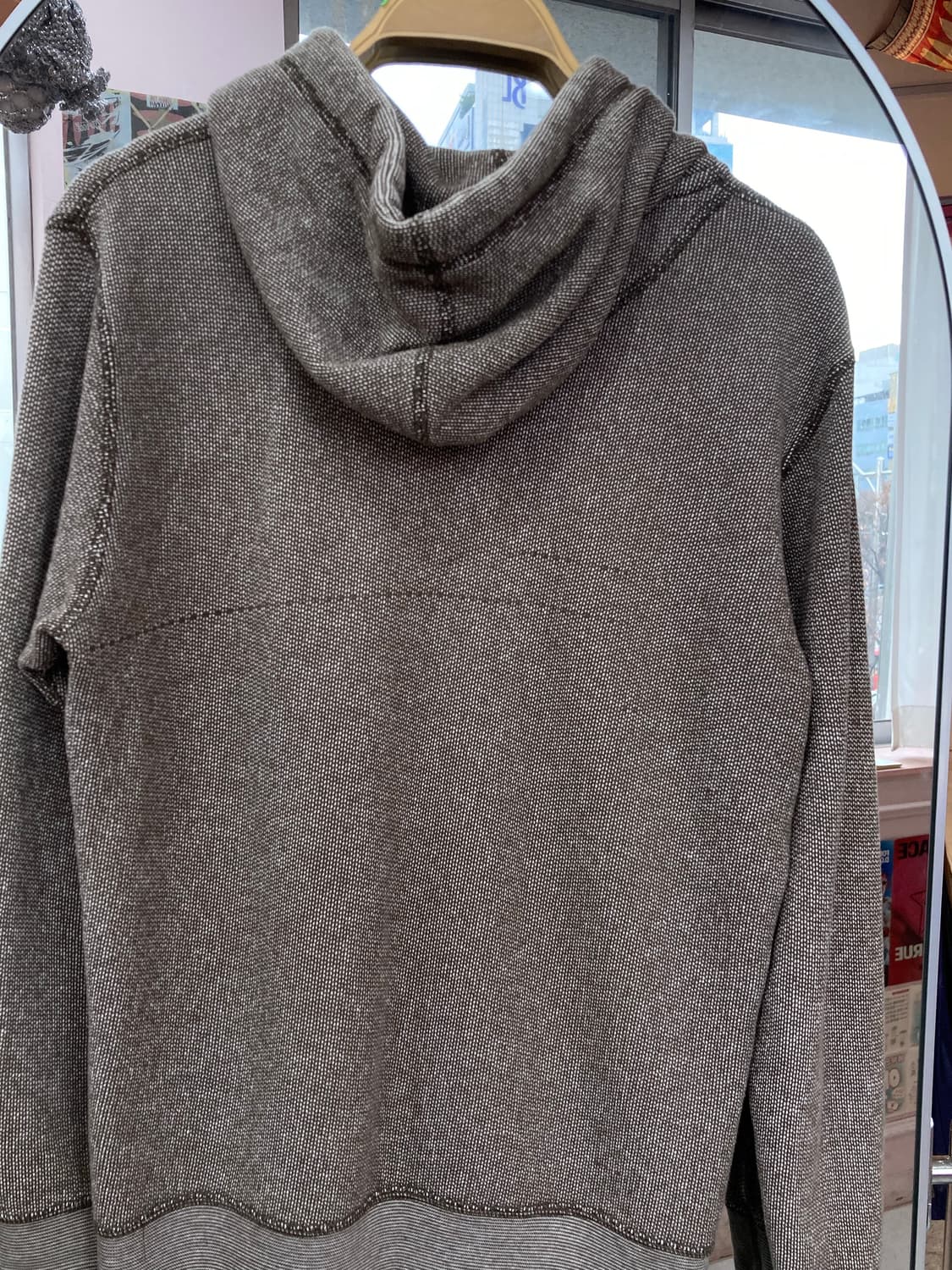 에스닉 브라운 투웨이 후드집업 상품이미지5