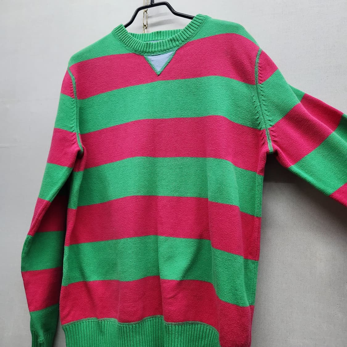 타미힐피거 로고 스트라이프 코튼 니트 M(M) 상품이미지3