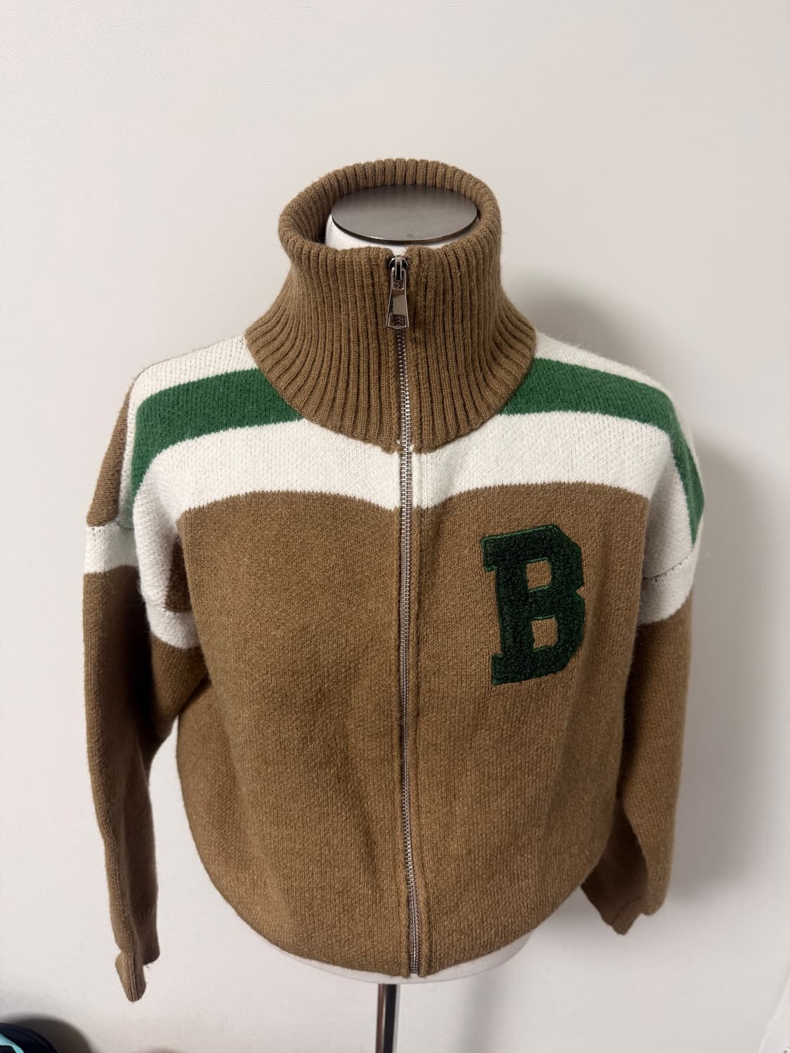 갈색 니트집업  상품이미지1