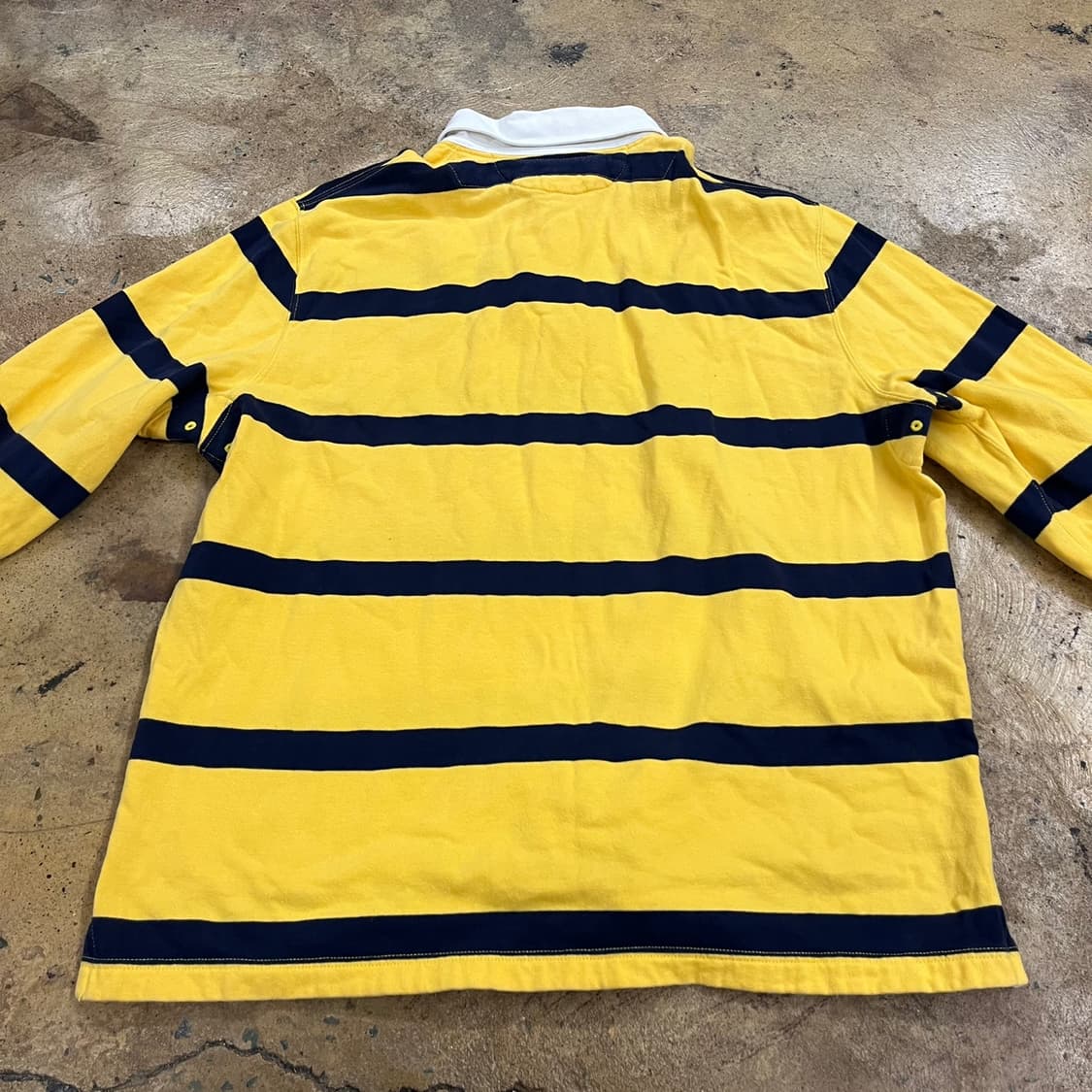 폴로 랄프로렌 옐로우 꿀벌 스트라이프 카라 긴팔티셔츠 상품이미지4