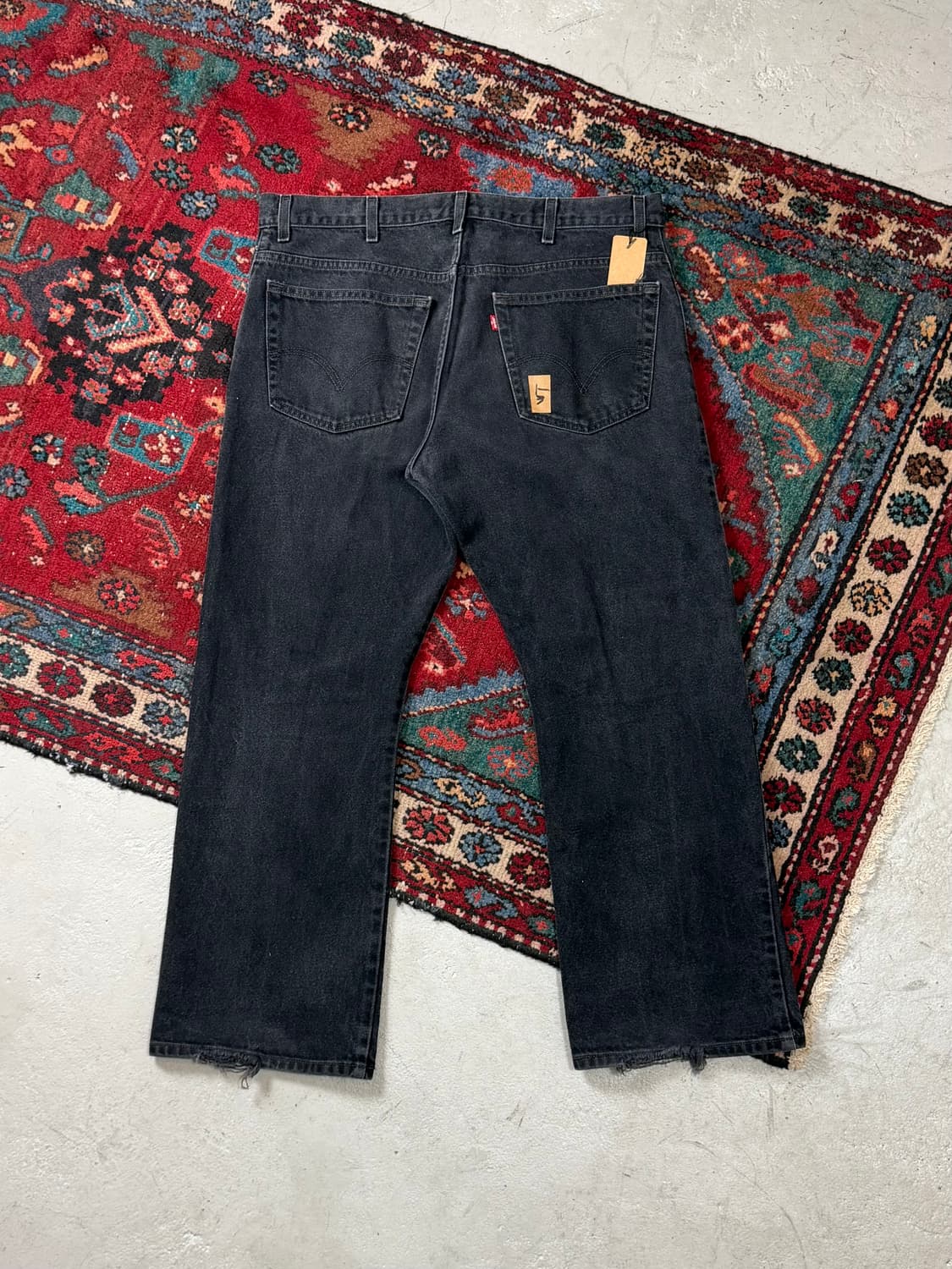00's 빈티지 리바이스 517 블랙 부츠컷 플레어진 상품이미지5