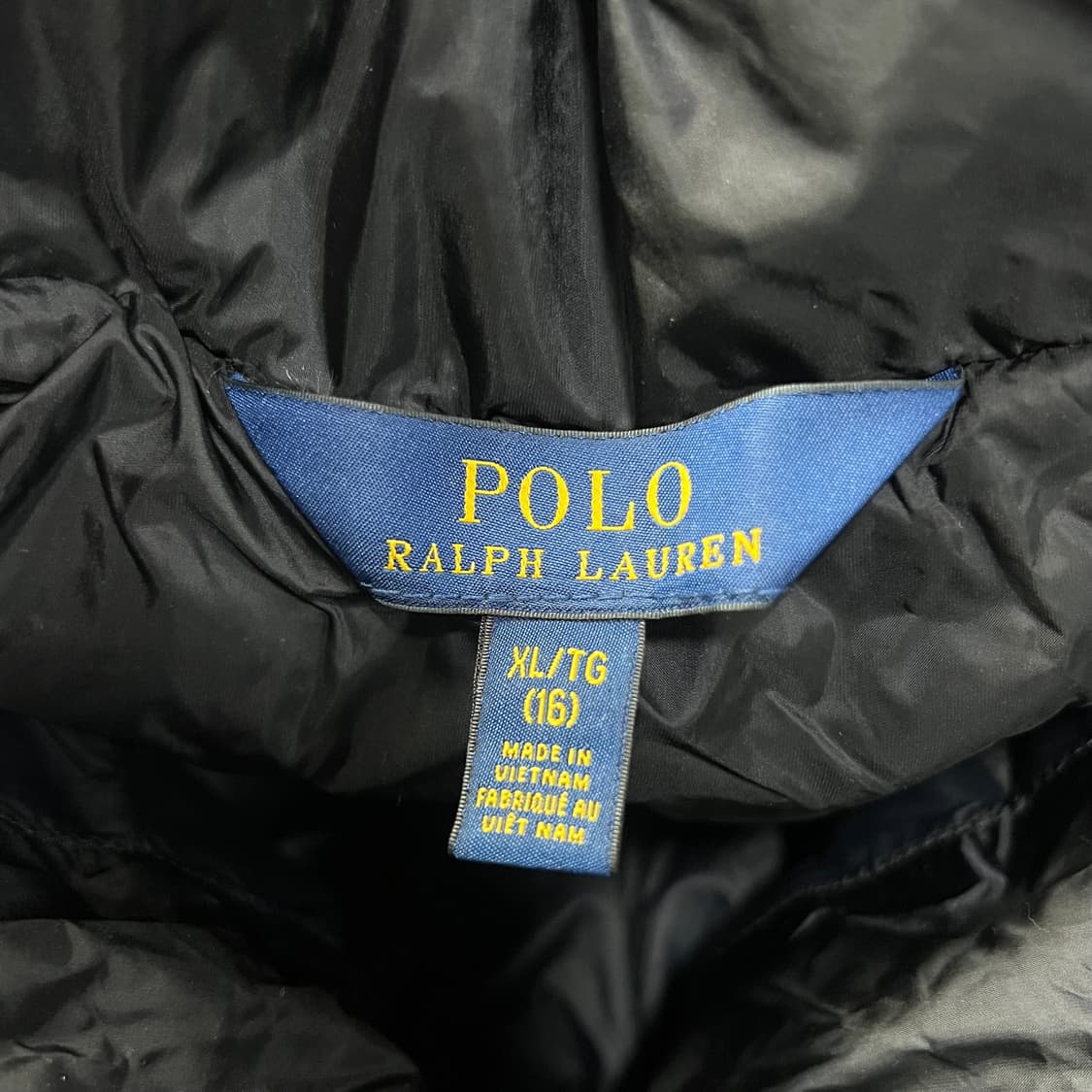 폴로 랄프로렌 키즈 패딩 블랙 XL(16) 상품이미지3