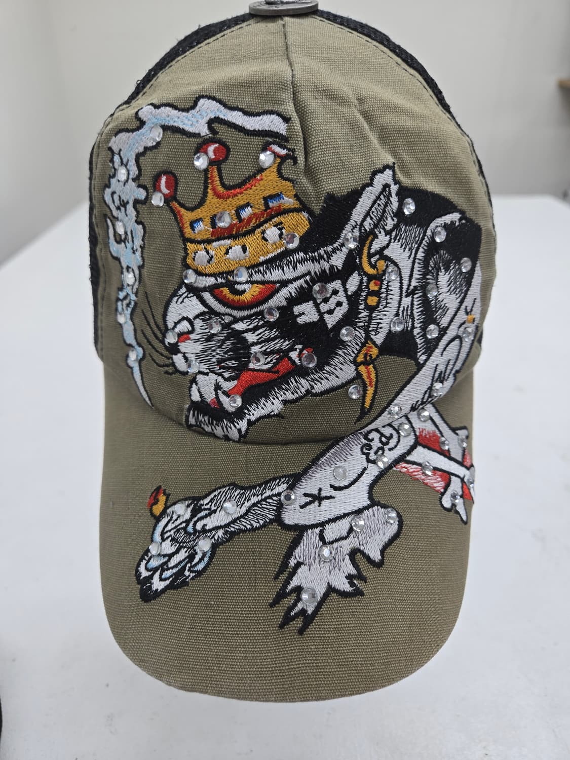 에드 하디 호랑이 자수 캡모자 상품이미지1