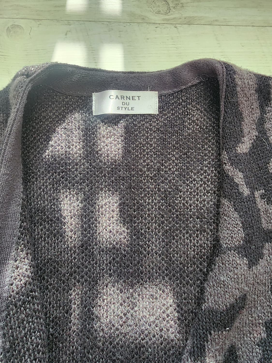 CARNET DU STYLE 여성 니트 롱 가디건 66(90) 자켓 코트 상품이미지5